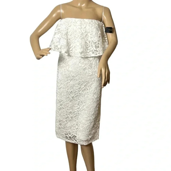 Thalia Sodi strapless lace floral dress.sz Sm,event,wedding ,graduation,classy - Picture 2 of 14